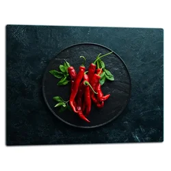 shumee Steklena ploa rezalna ploa 52x40 Chilli