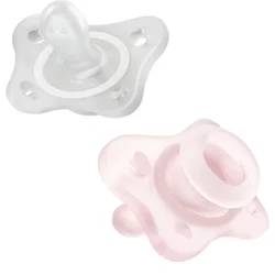 CHICCO Duda Physio Mini Soft polni silikon 0-2m punčka 2 kos