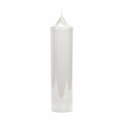 Oltarna sveča belo lakirana - V: 30cm, P: 8cm
