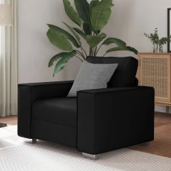 Sofa stolica Crna 100 cm Lažna koža