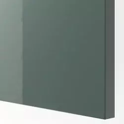 METOD Visoki element s izvlačnim fiokama, bela/Kallarp tamna sivozelena visokog sjaja, 60x60x200 cm