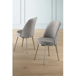 Hanah Home Set stolica Pefa, 45x91x42 cm, 4 komada, Srebrno-sive boje