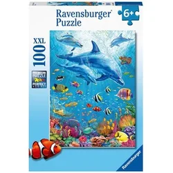 Ravensburger: Sestavljanka 100 kosov - Delfin v vodi