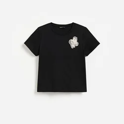 Reserved - T-shirt sa dekorativnim aplilkacijama