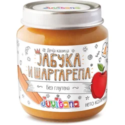 Juvitana Kašica za bebe od jabuke i šargarepe 4M+, 128g