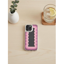 Sinsay - Futrola za razne iPhone modele sa talasastim uzorkom - roze