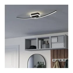 Eglo 901217 - LED stropno svetlo LUNGOLAGO LED/12W/230V 4000K crno