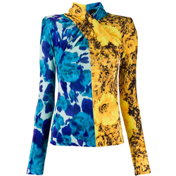 RICHARD QUINN - sunflower twisted top - women - Blue