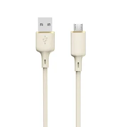 Kabel Dudao L7SM USB-A - Micro USB 5A, 1m, bež