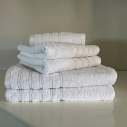 Peškir Bordura 40x80cm 550g/m2 Bela boja ( VLK000661-belaboja26 )