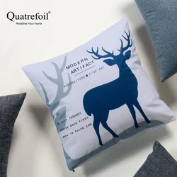 Quatrefoil Jastuk, Antibakterijski, 45x45 cm, Plavi