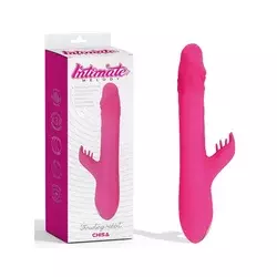 Vibrator Thrusting Rabbit, 25.3cm, Roze