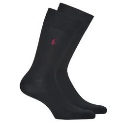 Polo Ralph Lauren Nogavice ASX70 SIZED FLAT-CREW-2 PACK Črna