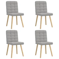 Vidaxl Jedilni stoli 4 kosi Cloud Grey Fabric