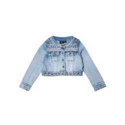 KOROSHI Prehodna jakna moder denim