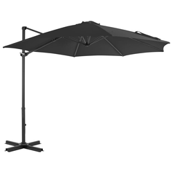 Konzolni vrtni suncobran s aluminijskim stupom 300 cm antracit