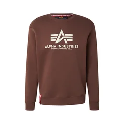 ALPHA INDUSTRIES Majica rjava/bela