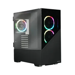 Kućište ECA-EK8-BB-ARGB K8 ARGB, Gaming, Crno