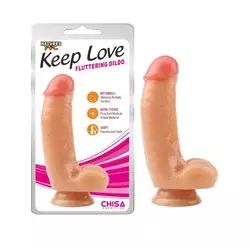 Dildo Fluttering, 17.5cm, Boja kože