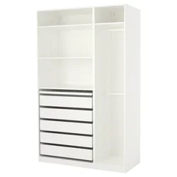PAX Garderobna omara, bela, 150x58x236 cm