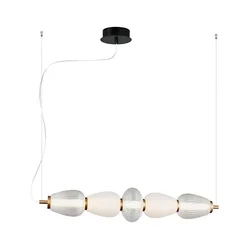 LED luster na sajli SHINY LED/23W/230V bela/zlatna