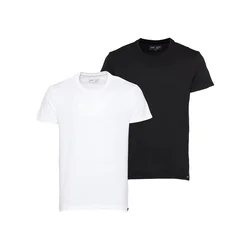 Lee Majica TWIN PACK CREW črna/bela