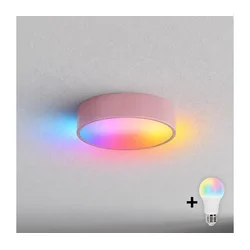 Brilagi - LED RGBW plafonsko svetlo CLARE 1xE27/12W/230V prečnik 20 cm ružičasta
