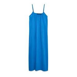 VERO MODA Obleka VMLUNA  kraljevo modra