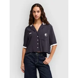 RVCA Dalas Bowling Shirt washed black
