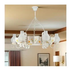 Brilagi - Luster na lancu QUEEN 6xE14/40W/230V buk/krem