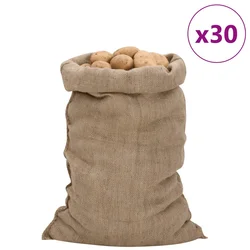 Jutene vreće 30 kom 60 x 105 cm 100 % juta 340 g/m2