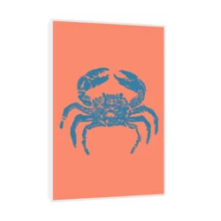 Canvas Slika na platnu Plava kraba 80x120cm, Sa ramom, Beli