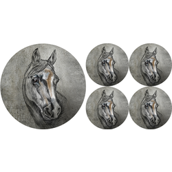 Bertoni Home Unisexs 1+4 Round Table Pads Set Lord