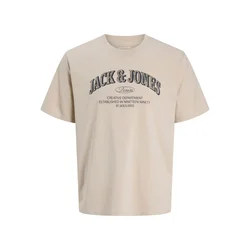 JACK & JONES Majica JJEDENVER temno modra/greige
