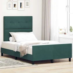 vidaXL vidaXL Postelja Temno Zelena 120x200 cm Žamet, (22049696)