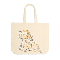 Cropp - Shopper torba s printom Bambi Disney - Krem