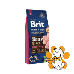 Brit Premium by Nature Junior L 15kg, Ishrana za Razvoj Velikih Mladih Pasa
