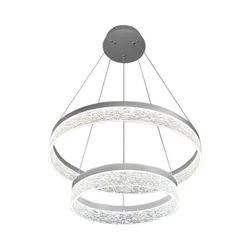 LED luster na sajli GALA LED/54W/230V prečnika 60 cm srebran