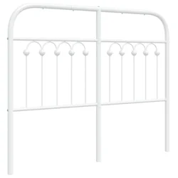 Vidaxl Kovinsko nadomestno vzglavje belo 120 cm