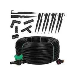 sarcia.eu Črna kapljična cev Rivulis HYDRO 16mm/0,30m/1,2l/h 25m+dodatki