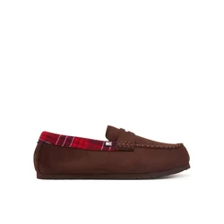 Copati Tommy Hilfiger Hilfiger Check Driver House Shoe FM0FM06013 Temno rjava