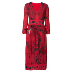 Desigual ženska haljina Vest Clam, crvena, 42