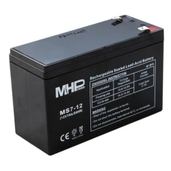 MHpower Pb baterija VRLA AGM 12V/7Ah (MS7-12)