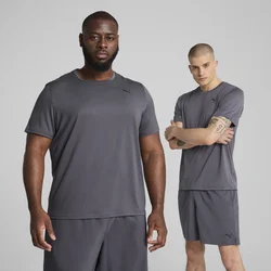 PUMA TAD ESSENTIALS Solid Cat Tee Men, Clothing, Galactic Gray, XS