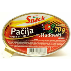 Pasteta pacija 70g snack