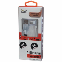 MEANIT USB kabl USB / USB C/ 90°/ 2A