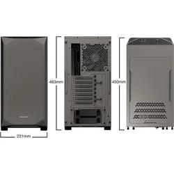 BE QUIET! Kućište Midi PURE BASE 500 mettalic grey Window