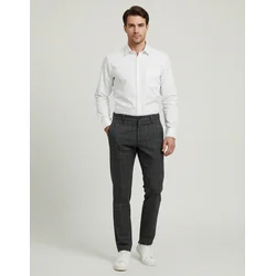 Elit Muške pantalone, Karirane, Tamnosive