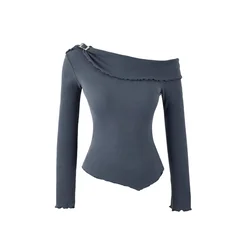 Trendyol Majica temno siva