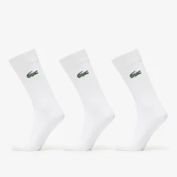 Nogavice Lacoste Crew Sock White 43-46